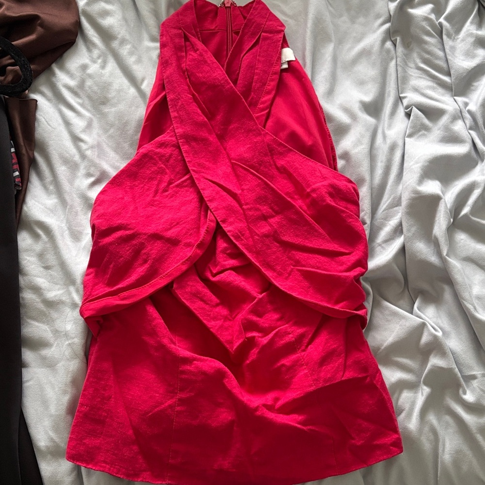 Red/Pink Halter Top